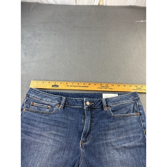 Vince‎ Camuto Undone Hem Denim Short Dark Wash Size 32 / 14 - Picture 4 of 7